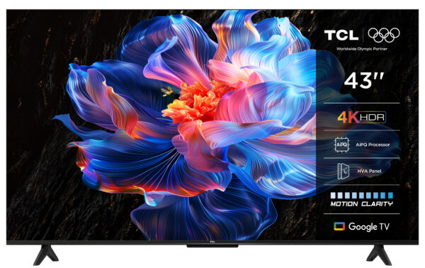 Телевизор TCL 43P69K, 43" 4K Android TV HDR10