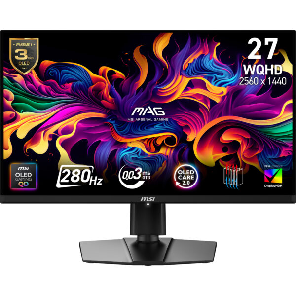 Монитор MSI MAG 271QP, 27" QD-OLED, 2560x1440 280Hz