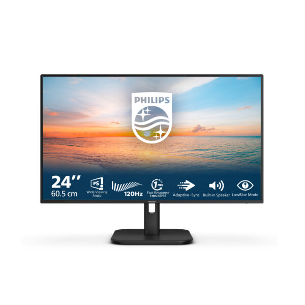 Монитор Philips 24E1N1200A, 23.8" IPS, 1920x1080 120Hz