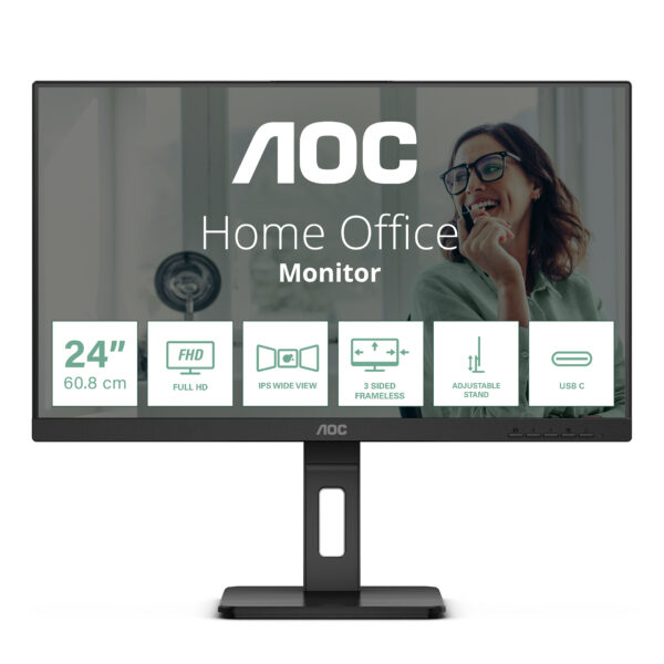 Монитор AOC 24P3CV, 23.8" IPS, 1920x1080 75Hz