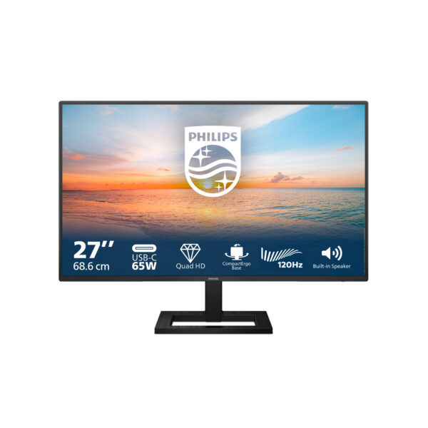 Монитор Philips 27E1N1600AE, 27" IPS QHD 100Hz