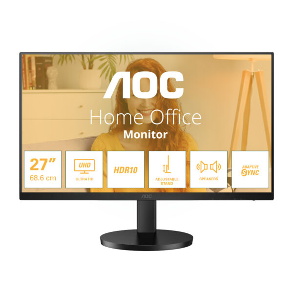 Монитор AOC U27B3AF, 27" IPS 4K UHD 60Hz