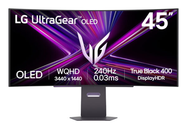 Монитор LG UltraGear 45GX900A-B, 44.5" Curved OLED, 3440x1440 240Hz