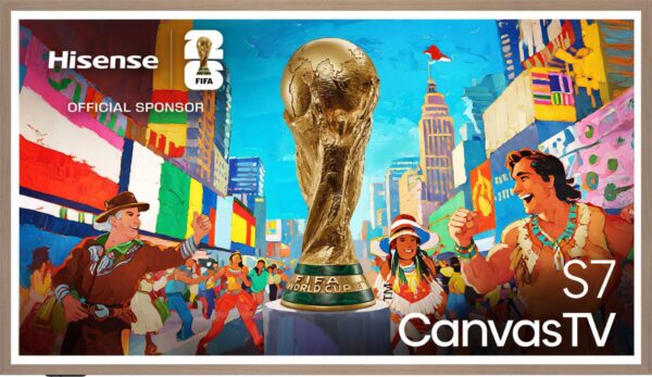 Телевизор Hisense CanvasTV 55S7NQ, 55" QLED 4K 144Hz Smart TV