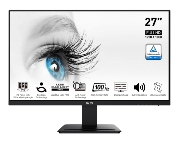 Монитор MSI Pro MP273A, 27" IPS FHD 100Hz
