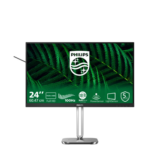 Монитор Philips 24B2G5200, 23.8" IPS, 1920x1080 100Hz