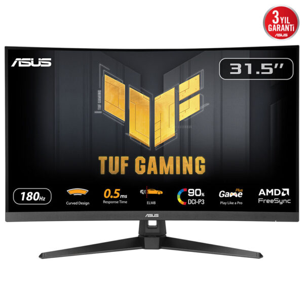 Монитор Asus TUF Gaming VG32WQ3B, 31.5" Curved VA QHD 180Hz