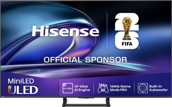 Телевизор Hisense 50E8Q, 50" 4K ULED 144Hz, Smart TV