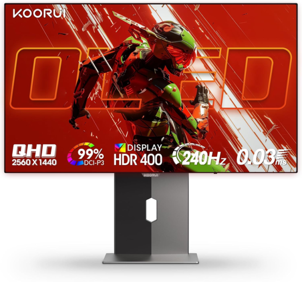 Монитор Koorui S2721XO, 27" QD-OLED QHD 240Hz