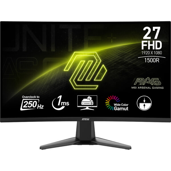 Монитор MSI MAG 27C6X, 27" Curved VA, 1920x1080 250Hz