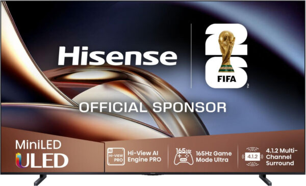 Телевизор Hisense 100U8Q, 100" Mini LED Pro, 165Hz