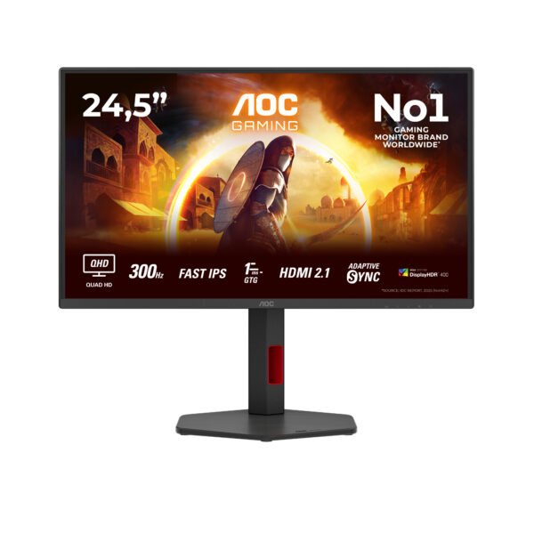 Монитор AOC Q25G4SR, 24.5" IPS QHD 300Hz