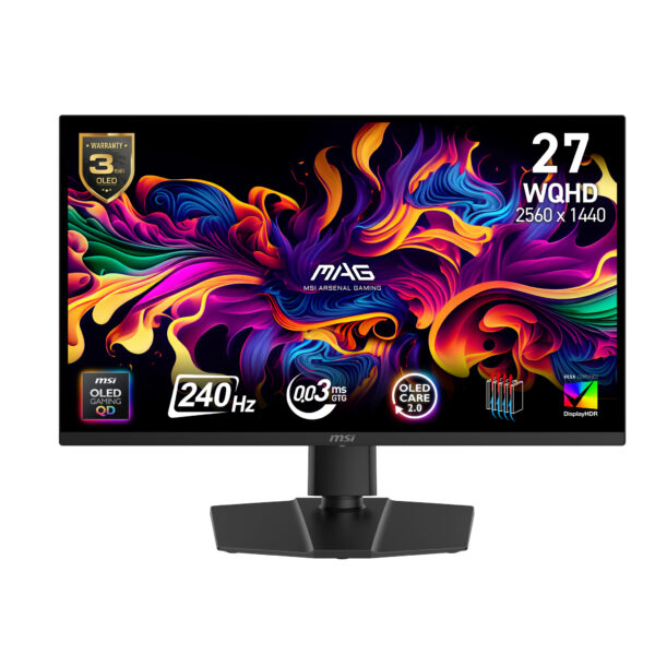 Монитор MSI MAG 271QP, 27" QD-OLED, 2560x1440 240Hz
