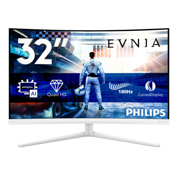 Монитор Philips 32M2C5501, 31.5" Curved VA 1500R, QHD 180Hz