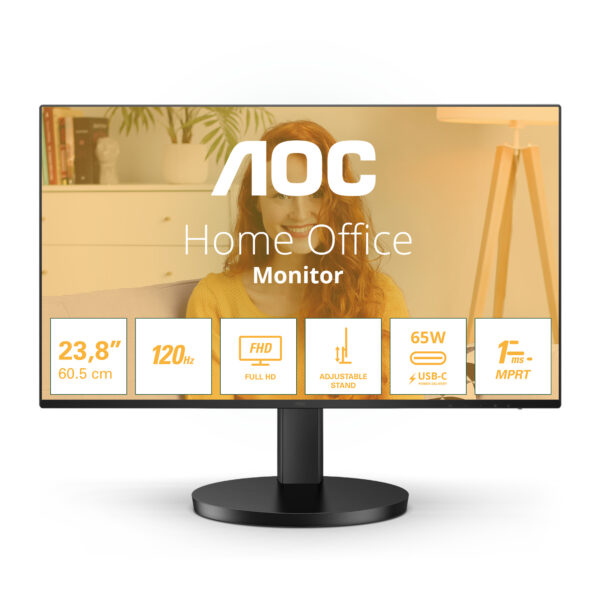 Монитор AOC 24B3CF2, 23.8" IPS, 1920x1080 100Hz
