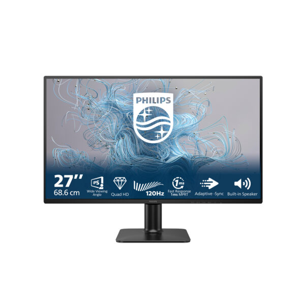 Монитор Philips 27E2N2500, 27" IPS, 2560x1440 120Hz