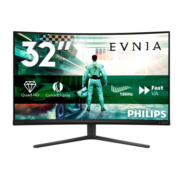 Монитор Philips Evnia 32M2C3500L, 31.5" Curved VA QHD 180Hz