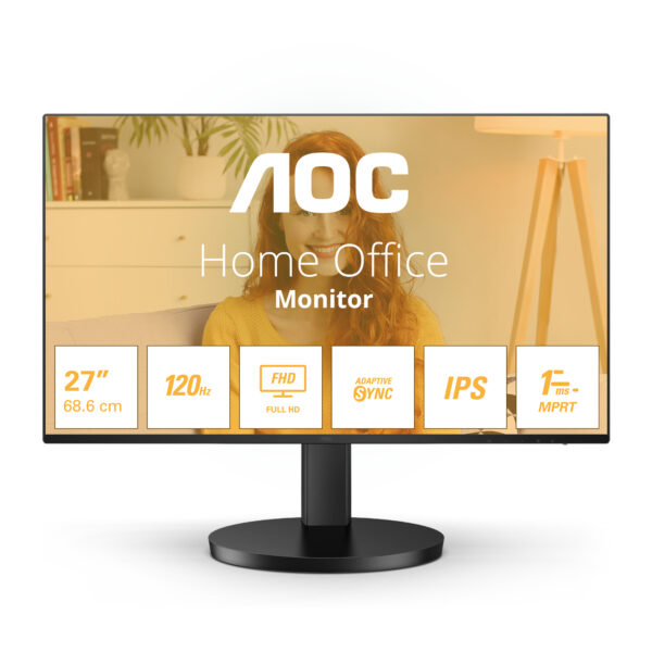 Монитор AOC 27B3HA2, 27" IPS FHD 100Hz