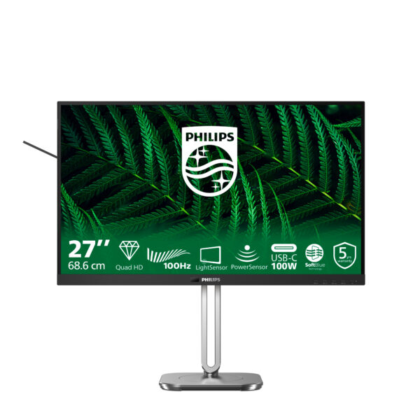 Монитор Philips 27B2G5601, 27" 2560x1440 100Hz