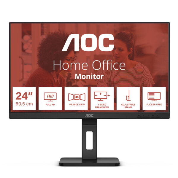 Монитор AOC 24E3QAF, 23.8" IPS, 1920x1080 75Hz