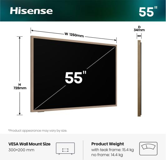 Телевизор Hisense CanvasTV 65" QLED 4K Smart, 144Hz