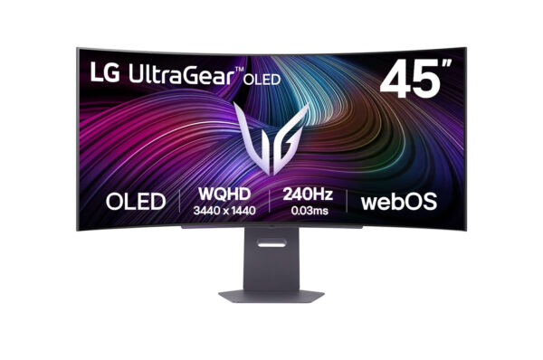 Монитор LG UltraGear 45GX90SA-B, 44.5" Curved OLED, 3440x1440 240Hz