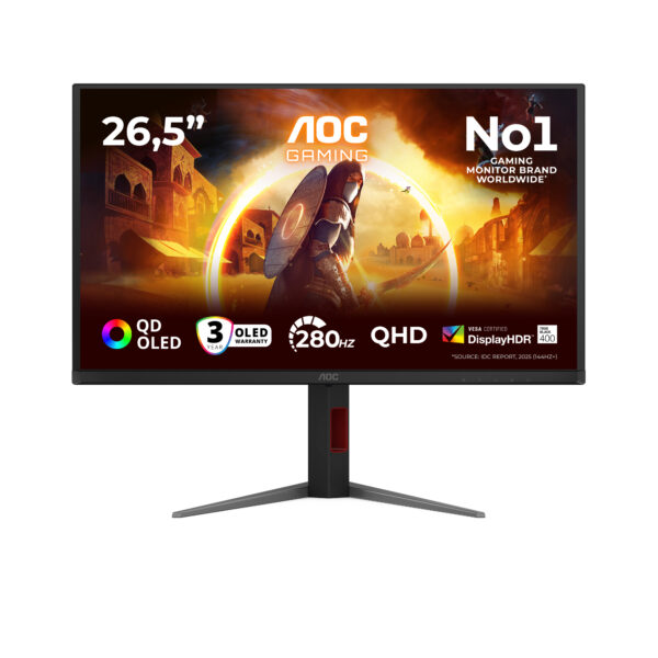 Монитор AOC Q27G4ZD, 27" QD-OLED QHD 240Hz
