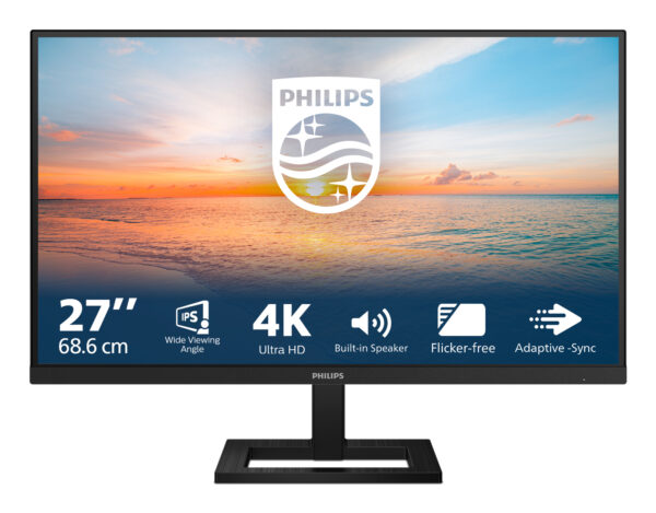 Монитор Philips 27E1N1800AE, 27" IPS 4K UHD 60Hz