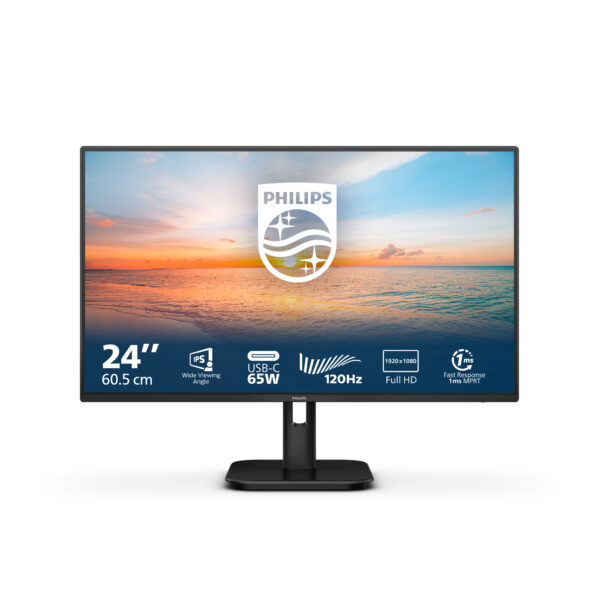 Монитор Philips 24E1N1300A, 23.8" IPS, 1920x1080 100Hz