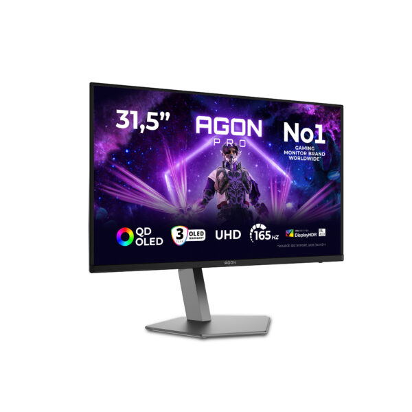 Монитор AOC AG326UD, 31.5" OLED, 3840x2160 165Hz