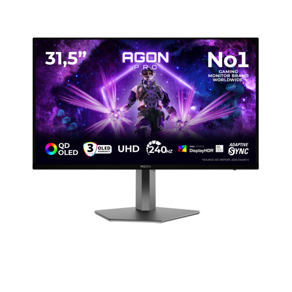 Монитор AOC AG326UZD2, 31.5" OLED, 3840x2160 250Hz