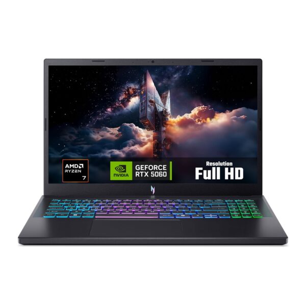 Лаптоп Acer Nitro V 15, 15.6" 165Hz, Ryzen 7, 16GB/1TB, RTX 5060