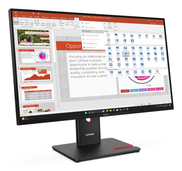 Монитор Lenovo ThinkVision T27-40, 27" IPS, 1920x1080 120Hz