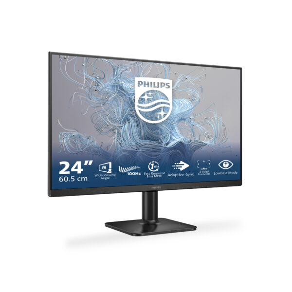 Монитор Philips 24E2N1100LB, 23.8" VA, 1920x1080 100Hz