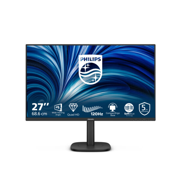 Монитор Philips 27B2N3500J, 27" IPS, 2K 120Hz