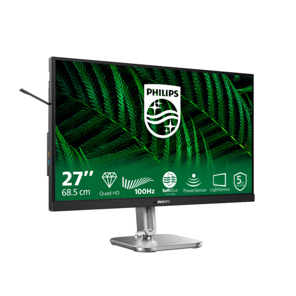 Монитор Philips 27B2G5500, 27" IPS, 2560x1440 100Hz