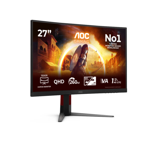 Монитор AOC CQ27G4Z2, 27" Curved VA, 2560x1440 240Hz